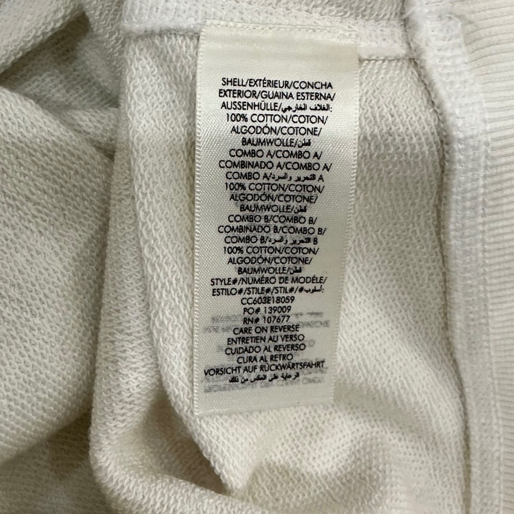 Alice + Olivia Russell Embellished Crewneck Sweatshirt Off White Size XS - Picture 14 of 15